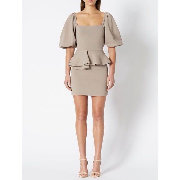 Scanlan Theodore Beige Mini Dress - Picture 2 of 12